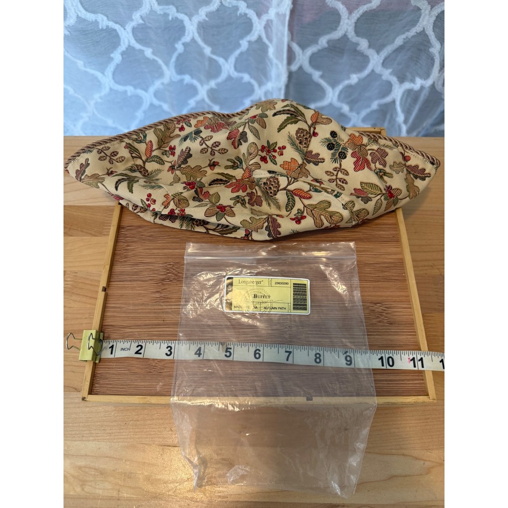 Longaberger Autumn Path Buffet Basket Fabric Liner Rare Pattern 23630290